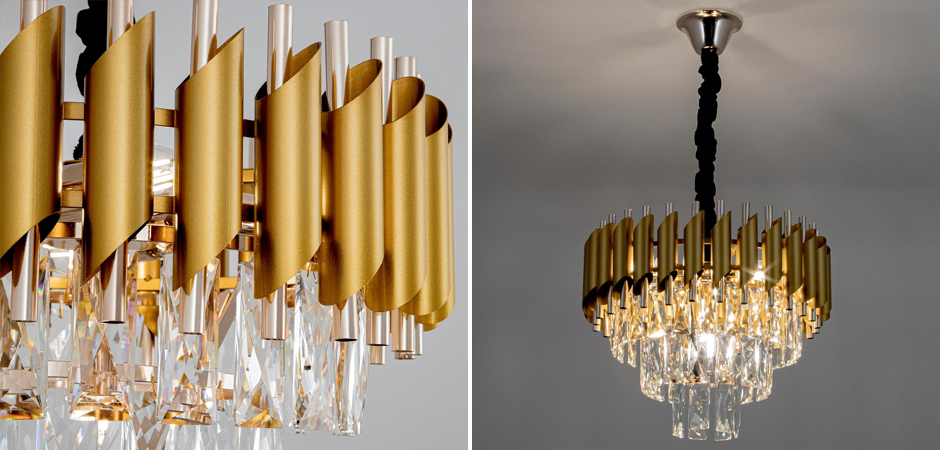 Многоярусная люстра Empire Crystal Gold&Silver Многоярусная люстра Empire Crystal Gold&Silver - Loft-Concept в Рязани