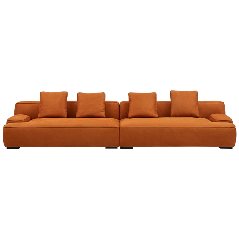Диван Colby Orange Sofa Оранжевый Диван Colby Orange Sofa Оранжевый в Рязани | Loft Concept