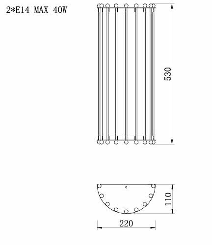Бра Lantern Tiziano Chromium Sconces Бра Lantern Tiziano Chromium Sconces в Рязани