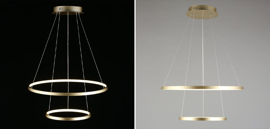 Люстра Ring Horizontal Double Gold Люстра Ring Horizontal Double Gold - Loft-Concept в Рязани