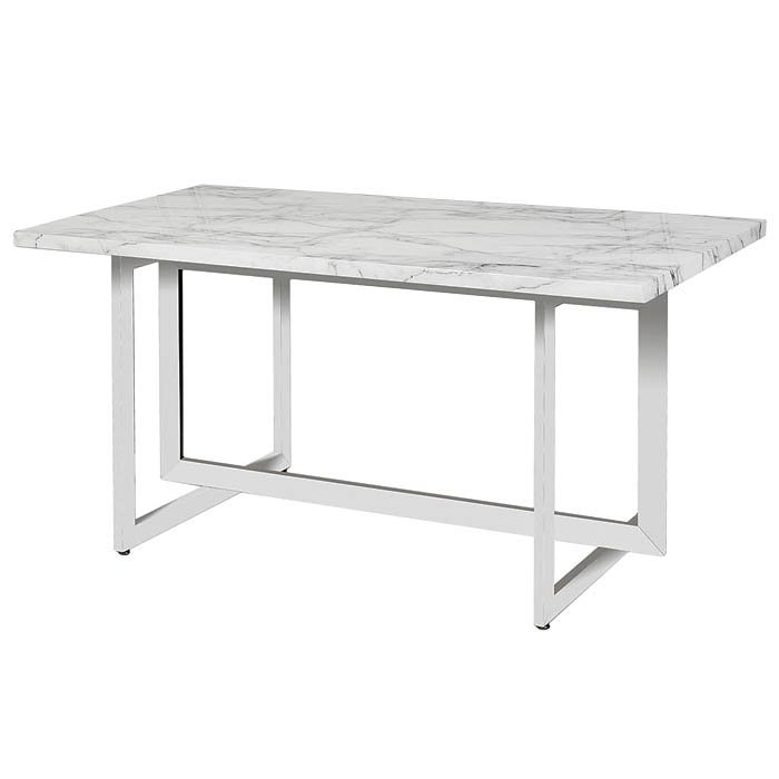 Стол Intersections White Хром Белый Стол Intersections White Хром Белый в Рязани | Loft Concept