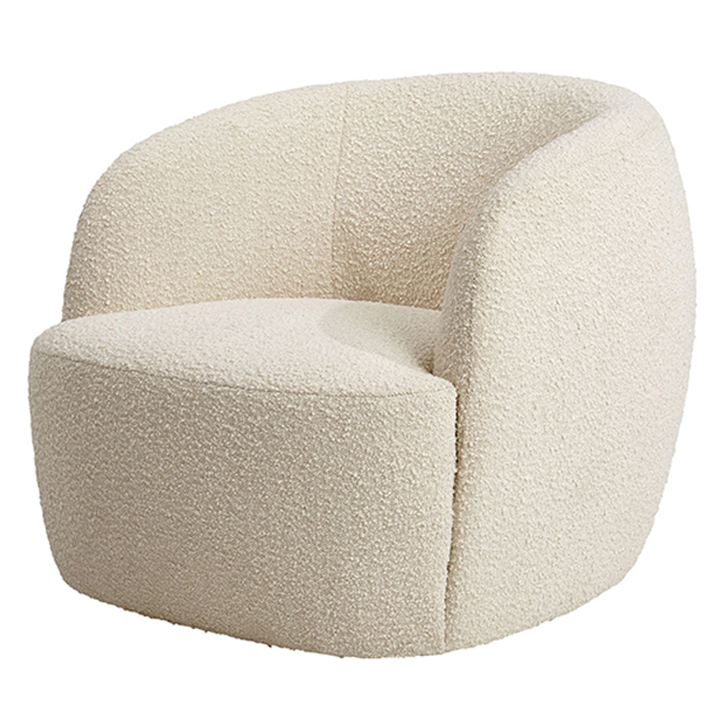 Кресло Boucle Armchair Pacific Белый Кресло Boucle Armchair Pacific Белый в Рязани | Loft Concept