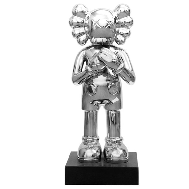 Статуэтка KAWS Silver on stand Серебряный Статуэтка KAWS Silver on stand Серебряный в Рязани | Loft Concept