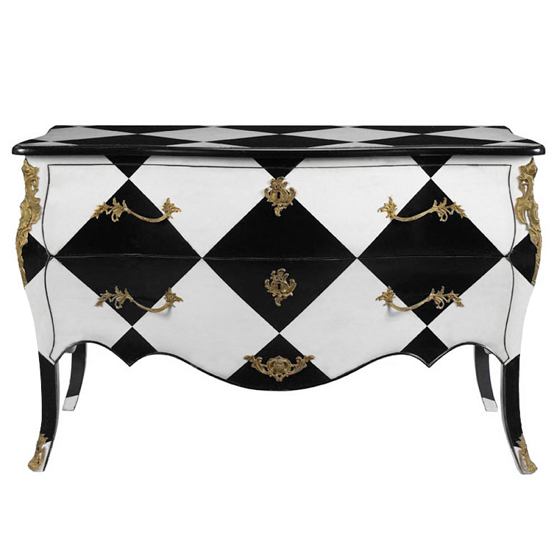 Комод ROMILLE COMMODE CHEST Бронза Черно-белый Комод ROMILLE COMMODE CHEST Бронза Черно-белый в Рязани | Loft Concept