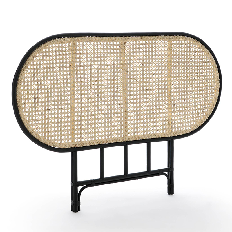 Изголовье для кровати Wicker Rattan Бежевый Черный Изголовье для кровати Wicker Rattan Бежевый Черный в Рязани | Loft Concept