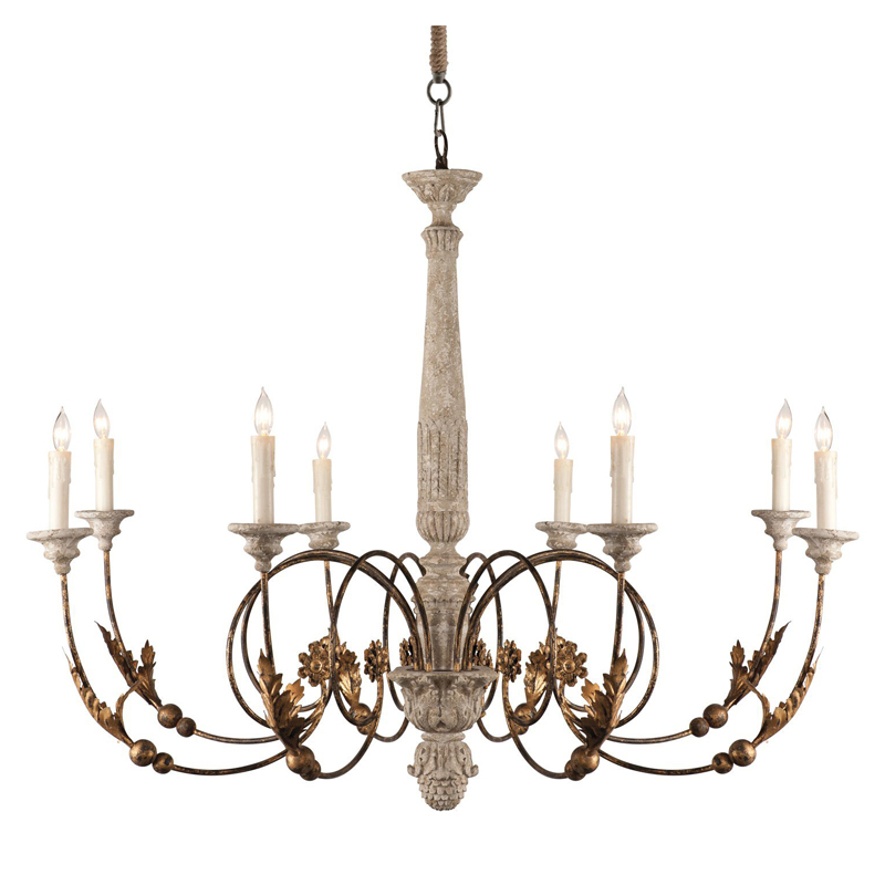 Люстра Mauricette Provence Chandelier Бронза Светло-серый в Рязани | Loft Concept 