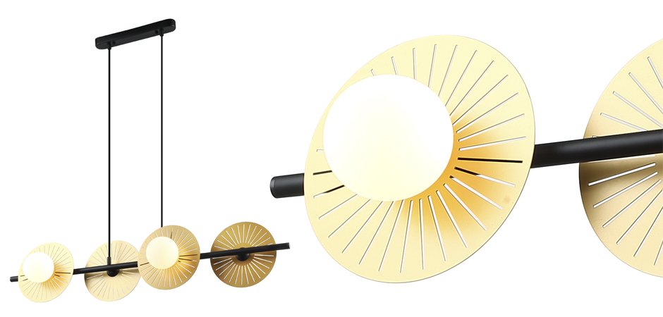 Люстра Balls & Discs Horizontal 4 Люстра Balls & Discs Horizontal 4 - Loft-Concept в Рязани