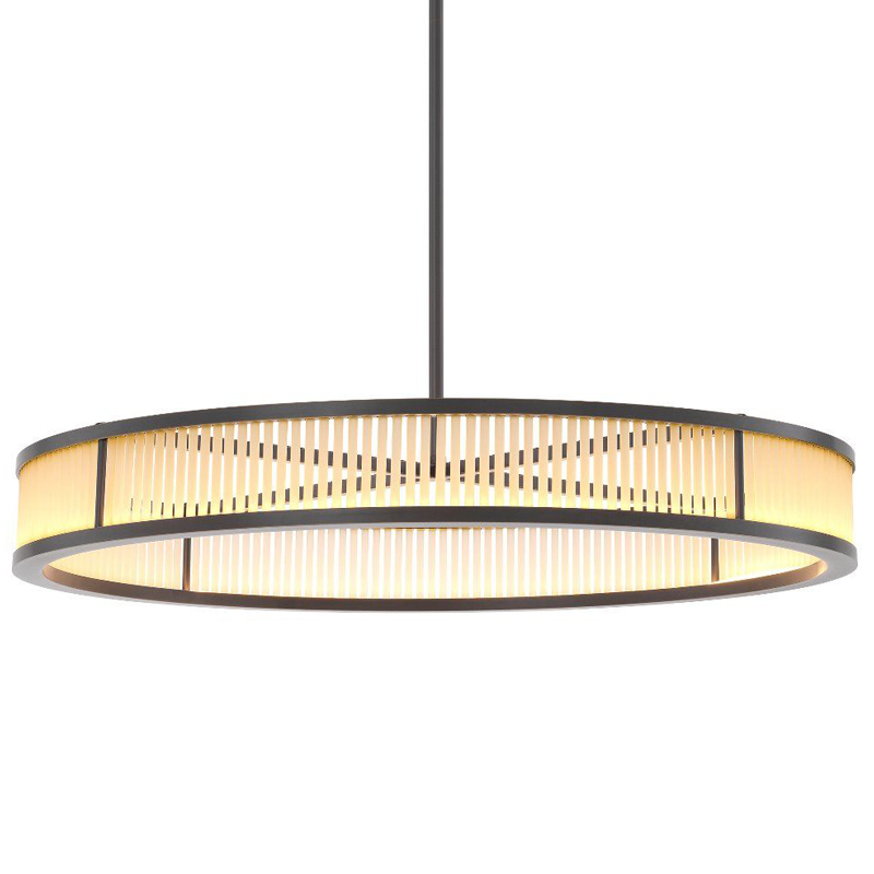 Люстра Eichholtz Chandelier Thibaud L Bronze Темная бронза Белое матовое стекло Люстра Eichholtz Chandelier Thibaud L Bronze Темная бронза Белое матовое стекло в Рязани | Loft Concept