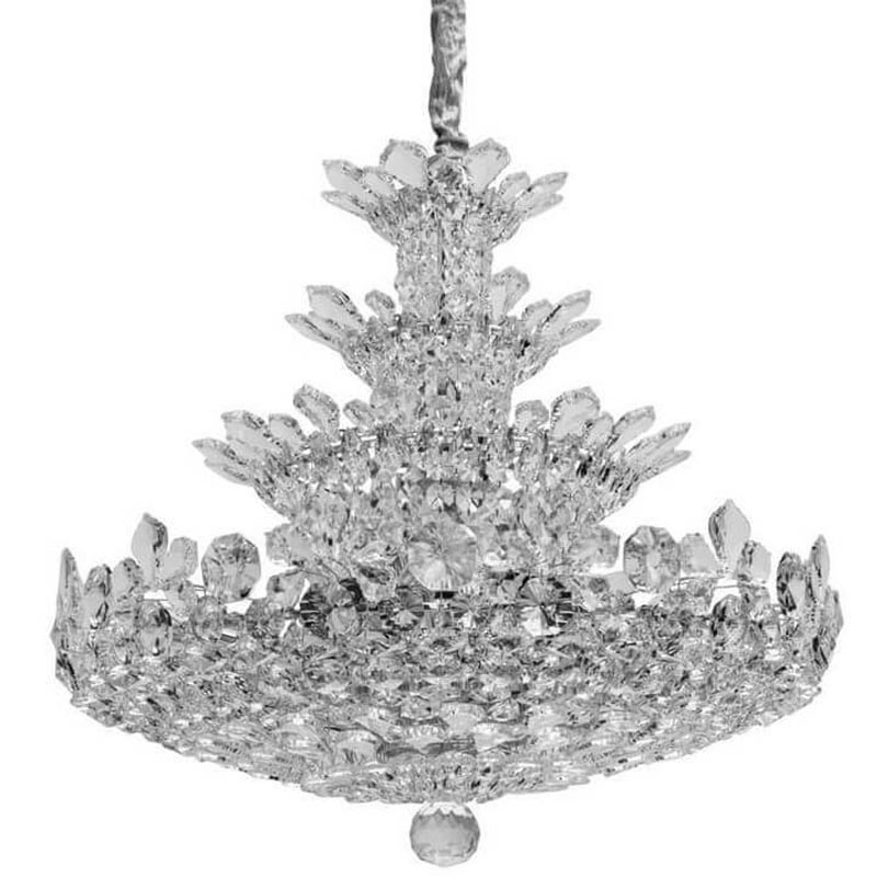 Люстра Griselda Crystal Chandelier 80 Хром Прозрачный Люстра Griselda Crystal Chandelier 80 Хром Прозрачный в Рязани | Loft Concept