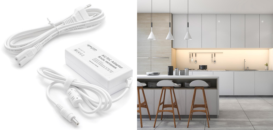 Комплект светодиодной ленты 14,4W/m 60LED/m 5050SMD теплый белый Комплект светодиодной ленты 14,4W/m 60LED/m 5050SMD теплый белый - Loft-Concept в Рязани