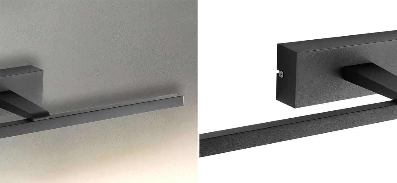 Настенная подсветка черного цвета BACKLIGHT 46 см - фото