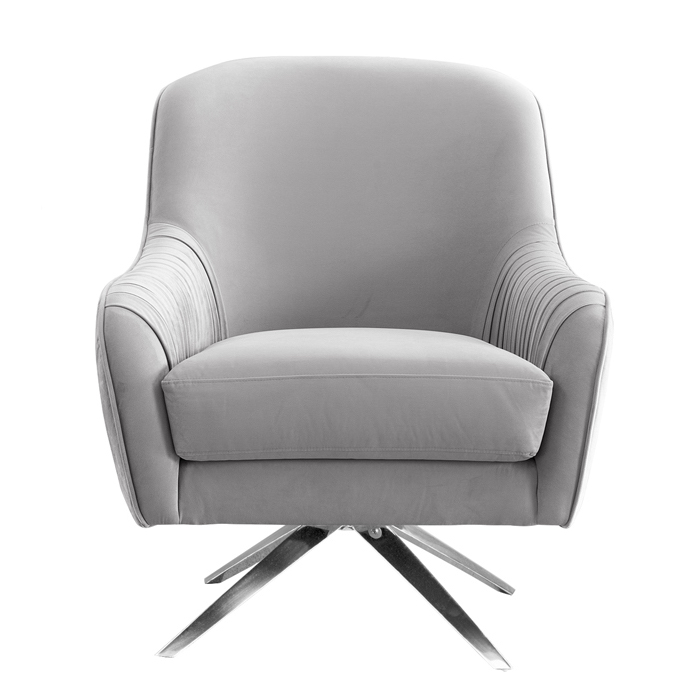Кресло вращающееся Mistic Armchair Светло-серый Нержавеющая сталь Кресло вращающееся Mistic Armchair Светло-серый Нержавеющая сталь в Рязани | Loft Concept