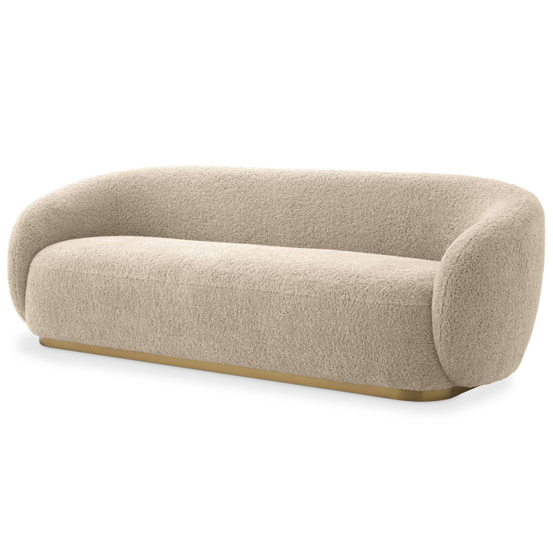 Диван Eichholtz Sofa Brice Sand Песочный Латунь Диван Eichholtz Sofa Brice Sand Песочный Латунь в Рязани | Loft Concept