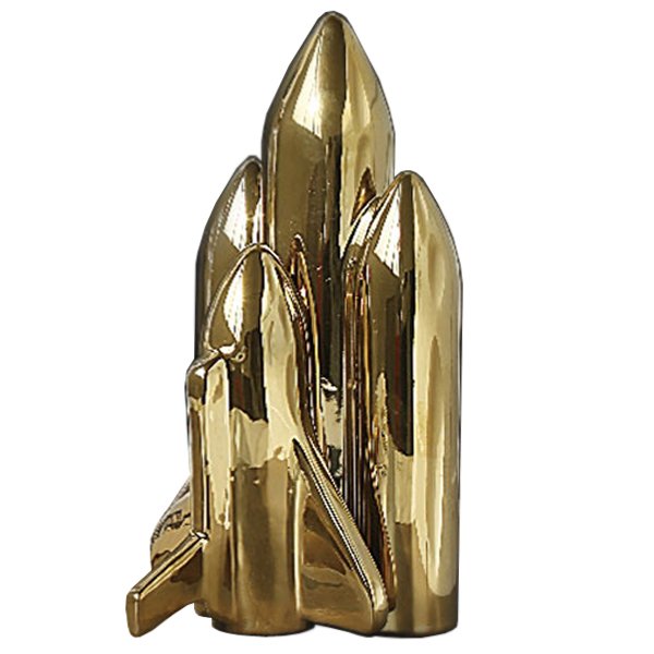 Статуэтка SELETTI gold rocket Глянцевое золото Статуэтка SELETTI gold rocket Глянцевое золото в Рязани | Loft Concept