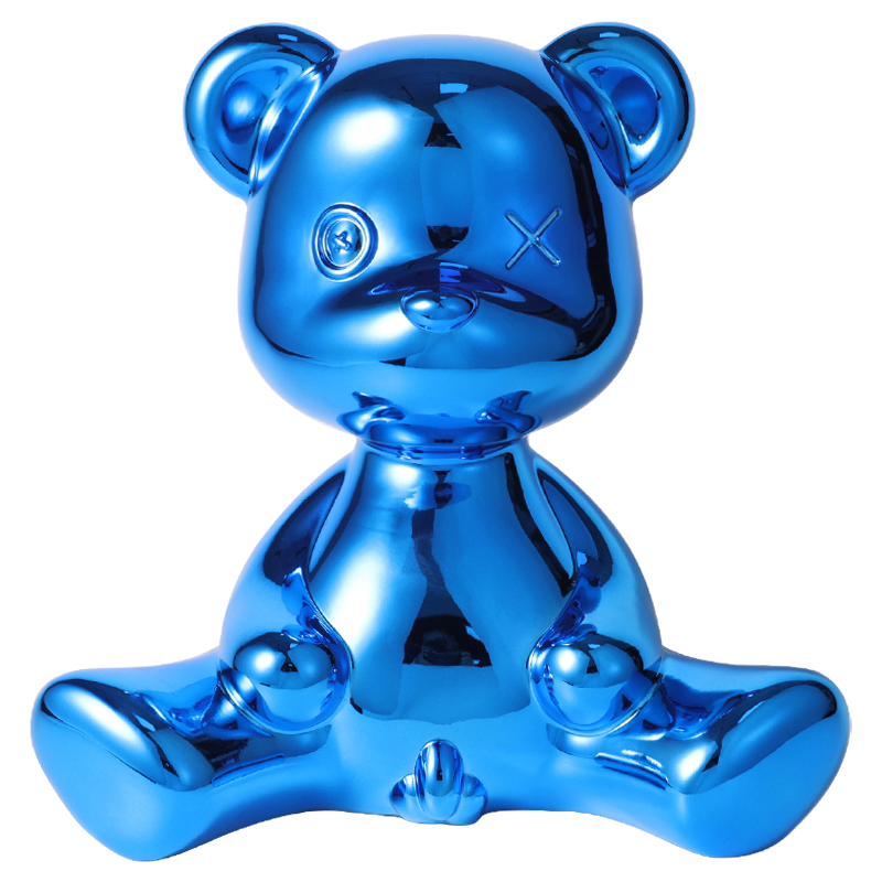 Статуэтка Teddy Boy Metal Finish with Cable Синий Синий Статуэтка Teddy Boy Metal Finish with Cable Синий Синий в Рязани | Loft Concept