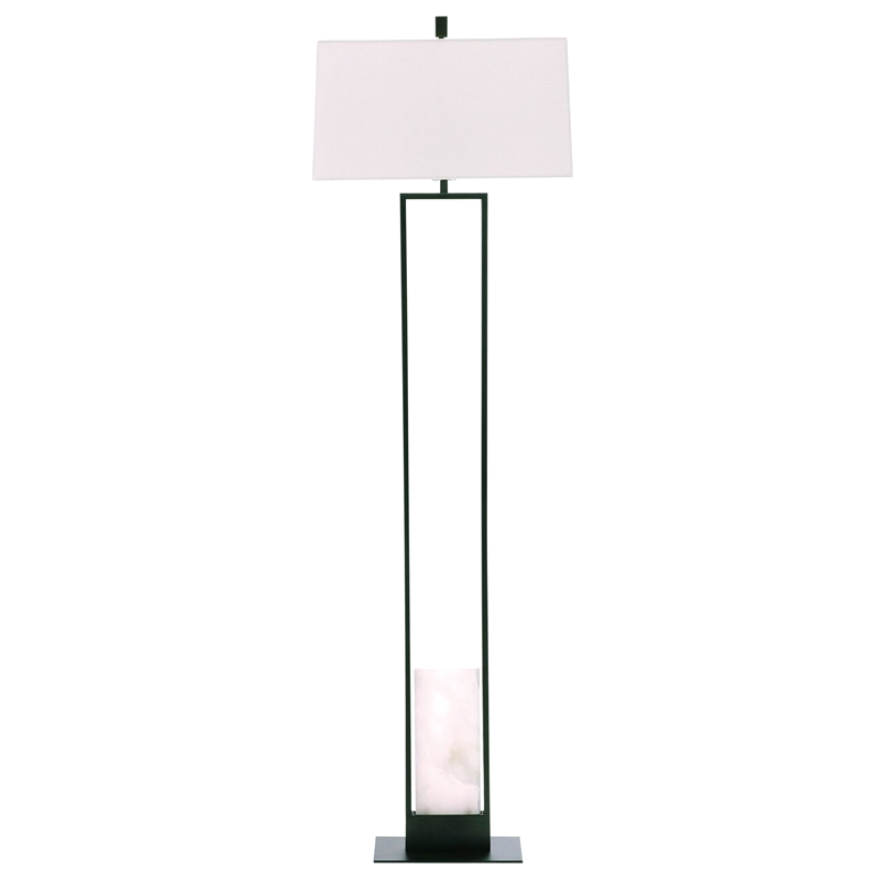 Торшер Arteriors MARKHAM FLOOR LAMP Бронза Белый Черный Торшер Arteriors MARKHAM FLOOR LAMP Бронза Белый Черный в Рязани | Loft Concept