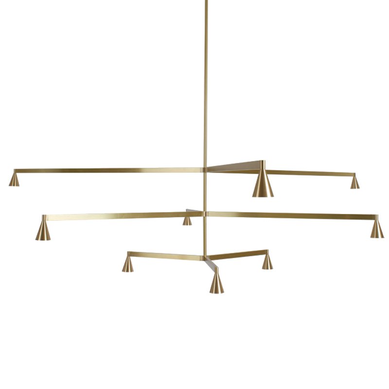 Подвесной светильник Austere Chandelier Y 9 Латунь Подвесной светильник Austere Chandelier Y 9 Латунь в Рязани | Loft Concept