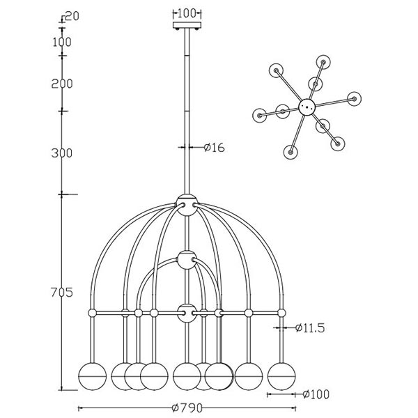 Люстра Heidy Chrome Chandelier 10 Люстра Heidy Chrome Chandelier 10 в Рязани