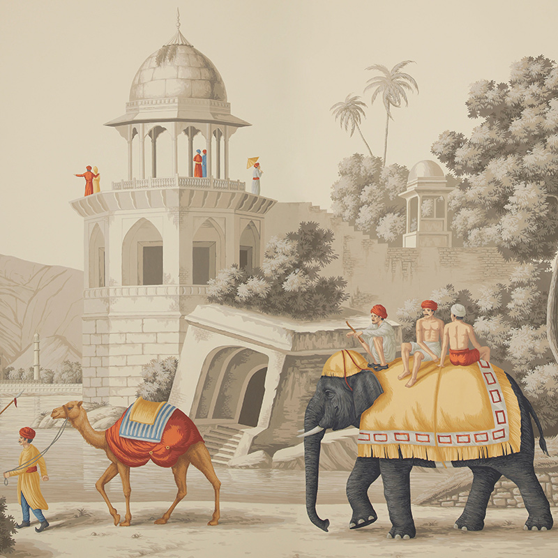 Обои ручная роспись Early Views of India scenic paper Обои ручная роспись Early Views of India scenic paper в Рязани | Loft Concept