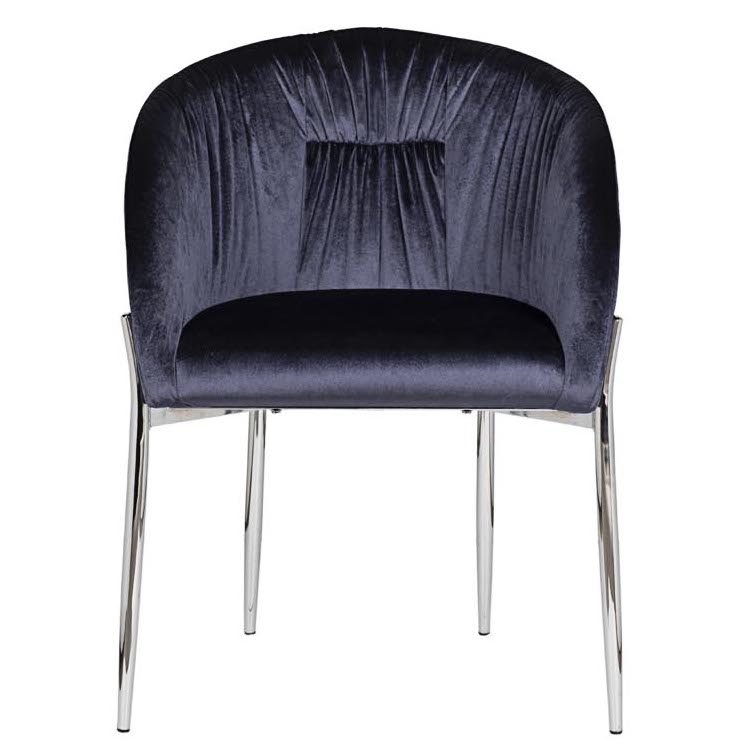 Стул Miranda Chair blue Темно-синий Нержавеющая сталь Стул Miranda Chair blue Темно-синий Нержавеющая сталь в Рязани | Loft Concept