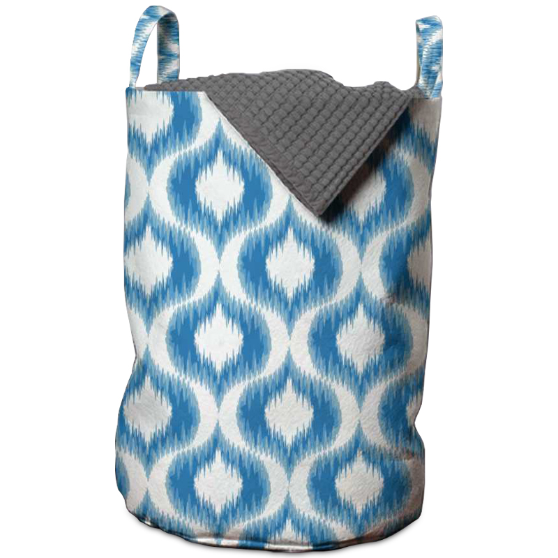 Корзина Blue Ornament Basket Белый Синий Корзина Blue Ornament Basket Белый Синий в Рязани | Loft Concept