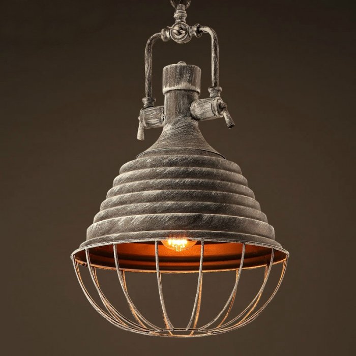 Подвесной светильник Retrika Grey Pendant Серый Подвесной светильник Retrika Grey Pendant Серый в Рязани | Loft Concept