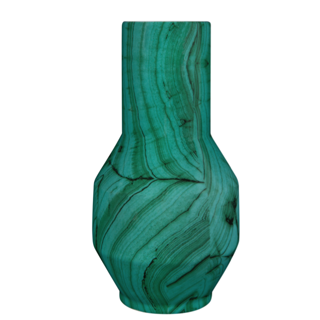 Ваза Malachite Vase rubikon Малахит Ваза Malachite Vase rubikon Малахит в Рязани | Loft Concept