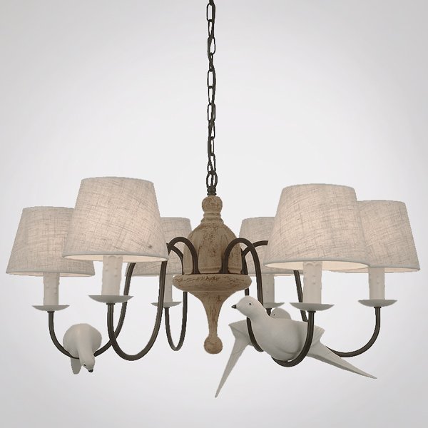 Люстра Norman Bird Chandelier ivory ( слоновая кость ) в Рязани | Loft Concept 