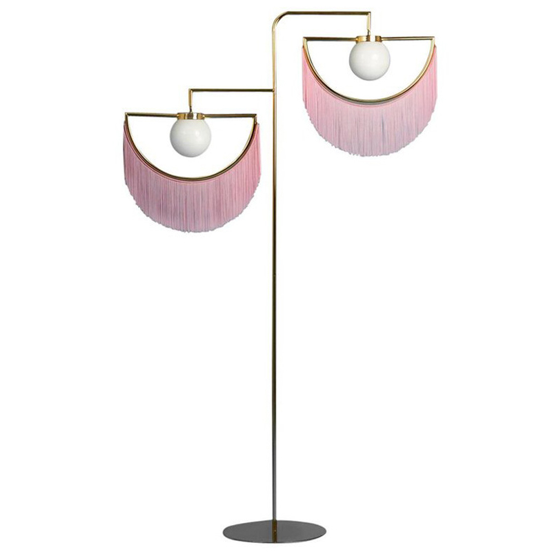 Торшер Inodesign Houtique Masquespacio Floor lamp Two Золотой Розовый Торшер Inodesign Houtique Masquespacio Floor lamp Two Золотой Розовый в Рязани | Loft Concept