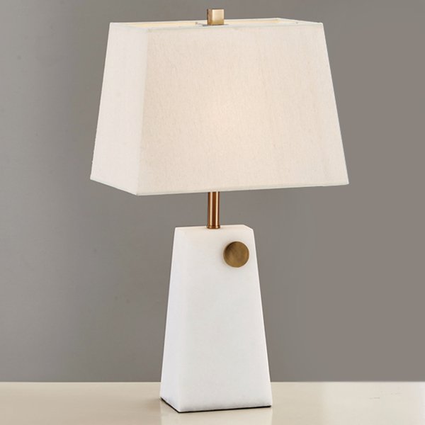 Настольная лампа Table lamp marble White Белый Настольная лампа Table lamp marble White Белый в Рязани | Loft Concept
