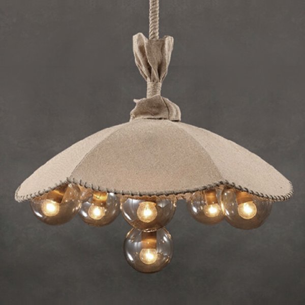 Люстра Loft Pendant Lamp Glass & Linen Bouquet Люстра Loft Pendant Lamp Glass & Linen Bouquet в Рязани | Loft Concept
