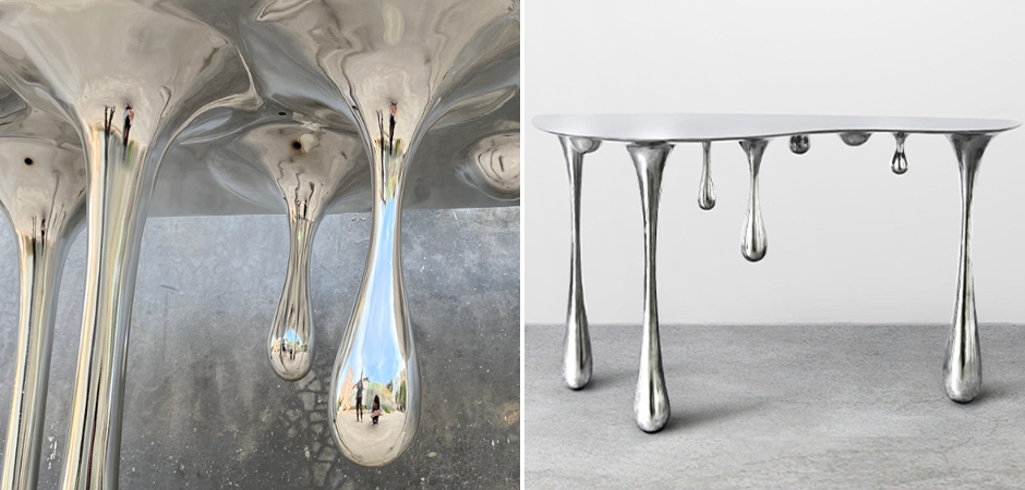Дизайнерская Консоль Melting Silver Console Zhipeng Tan Дизайнерская Консоль Melting Silver Console Zhipeng Tan - Loft-Concept в Рязани