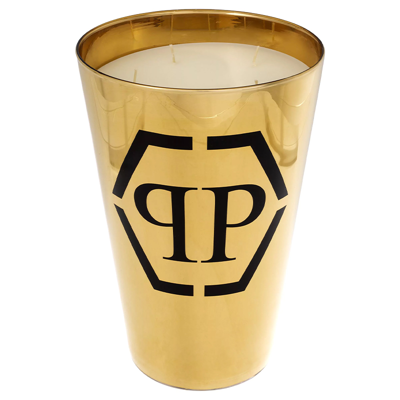 Свеча Philipp Plein Candle Empire Gold XL Золотой Белый Черный Свеча Philipp Plein Candle Empire Gold XL Золотой Белый Черный в Рязани | Loft Concept