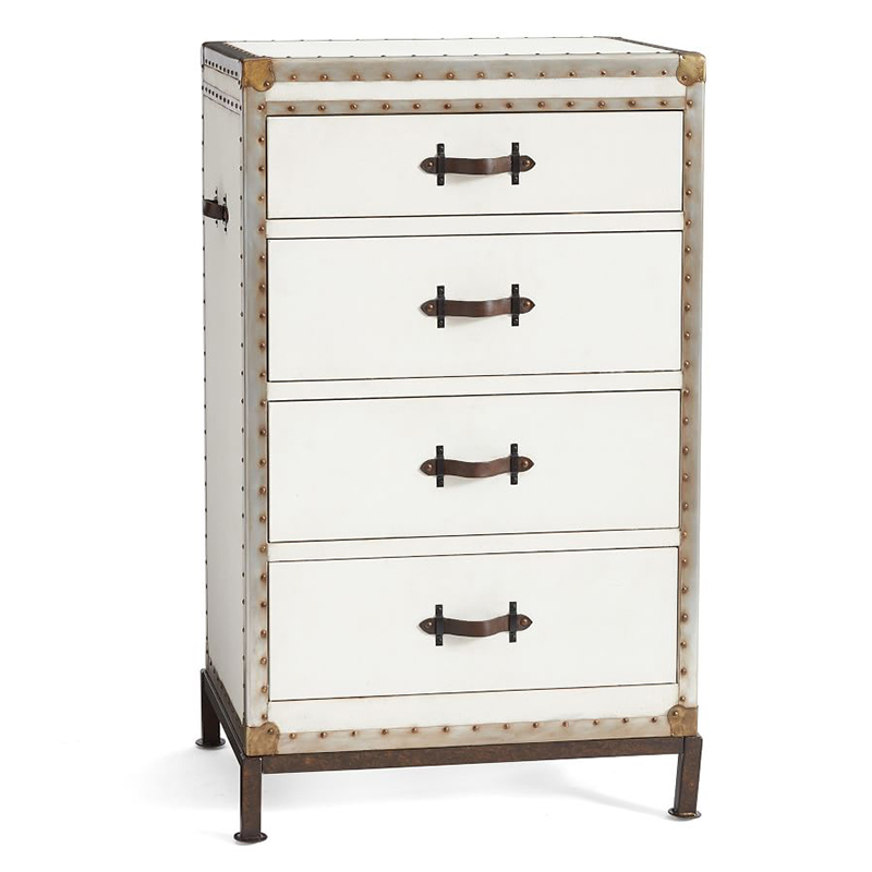 Комод в винтажном стиле Vintage Chests Mini Белый Белый Коричневый Комод в винтажном стиле Vintage Chests Mini Белый Белый Коричневый в Рязани | Loft Concept