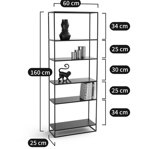 Металлический стеллаж Menzie Black Wide Metal Rack Металлический стеллаж Menzie Black Wide Metal Rack в Рязани