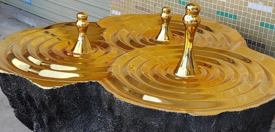 Дизайнерский Кофейный стол Golden Drops Coffee Table Дизайнерский Кофейный стол Golden Drops Coffee Table - Loft-Concept в Рязани