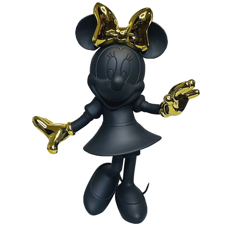 Статуэтка Минни Маус черного и золотого цвета Minnie Mouse Black&Gold Figurine Черный Золотой Статуэтка Минни Маус черного и золотого цвета Minnie Mouse Black&Gold Figurine Черный Золотой в Рязани | Loft Concept
