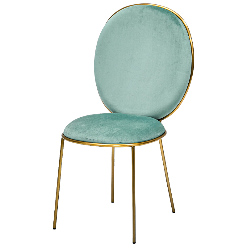 Стул STAY Chair Mint Мятный Глянцевое золото в Рязани | Loft Concept 
