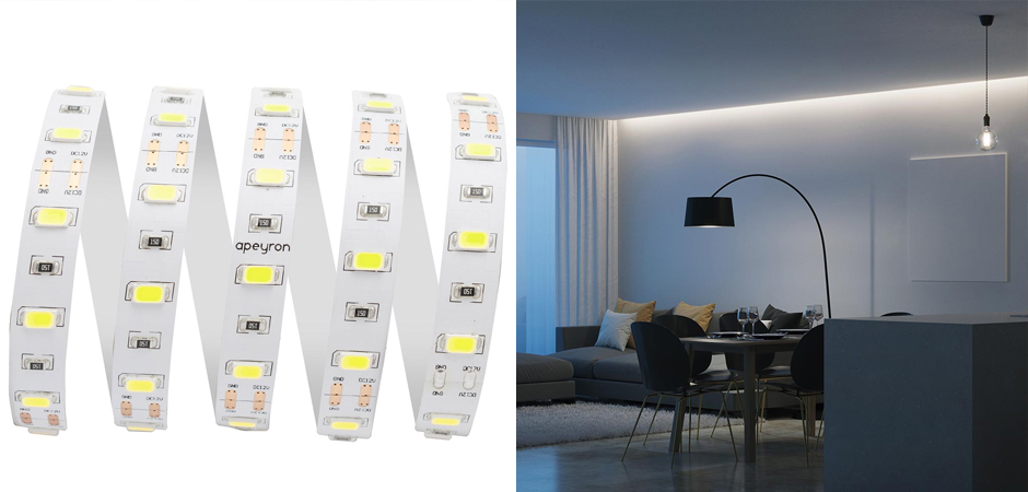 Светодиодная лента 9,6W/m 60LED/m 5630SMD холодный белый 3M Светодиодная лента 9,6W/m 60LED/m 5630SMD холодный белый 3M - Loft-Concept в Рязани