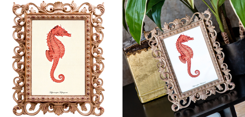 Постер Red Seahorse Poster Постер Red Seahorse Poster - Loft-Concept в Рязани