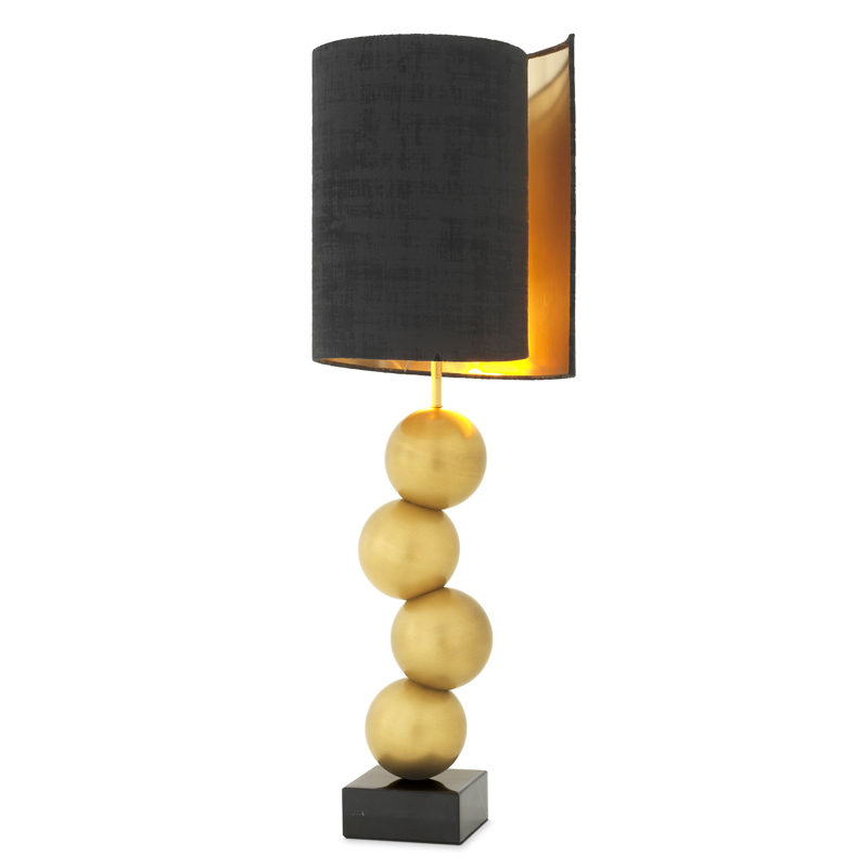 Настольная лампа Eichholtz Table Lamp Aerion Brass Черный Латунь Античная полированная Черный Мрамор Nero Настольная лампа Eichholtz Table Lamp Aerion Brass Черный Латунь Античная полированная Черный Мрамор Nero в Рязани | Loft Concept