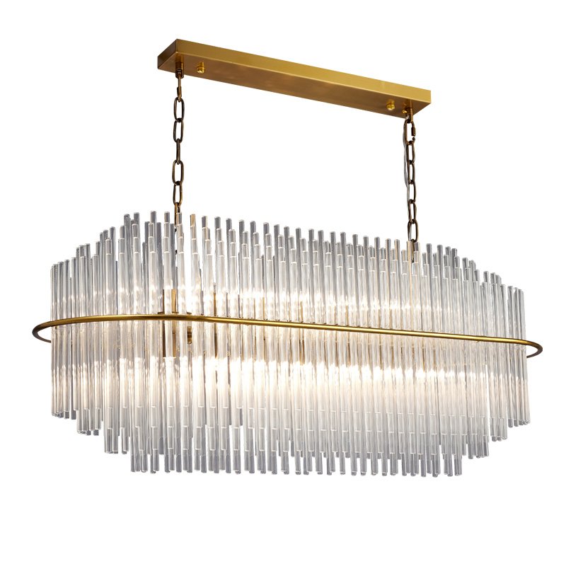 Люстра Nembus KEBO STILL LINE CHANDELIER Латунь Прозрачный Люстра Nembus KEBO STILL LINE CHANDELIER Латунь Прозрачный в Рязани | Loft Concept