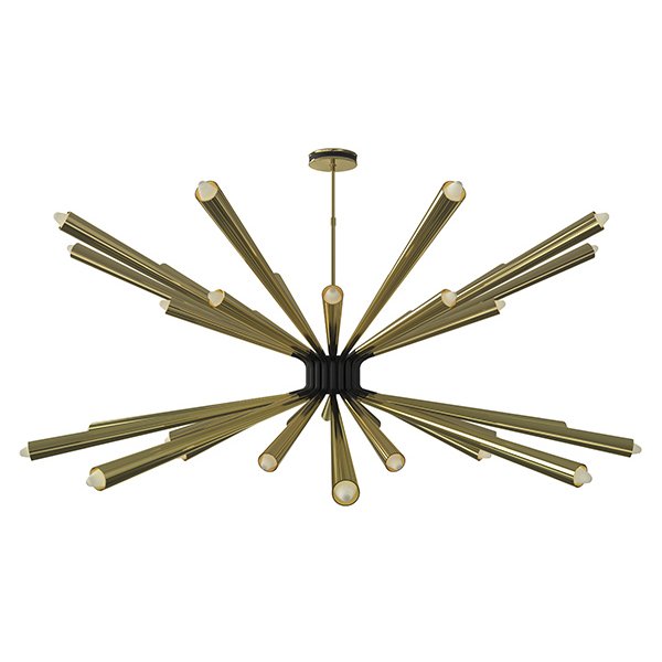 Люстра DORSEY Chandelier by DELIGHTFULL Латунь Черный в Рязани | Loft Concept 