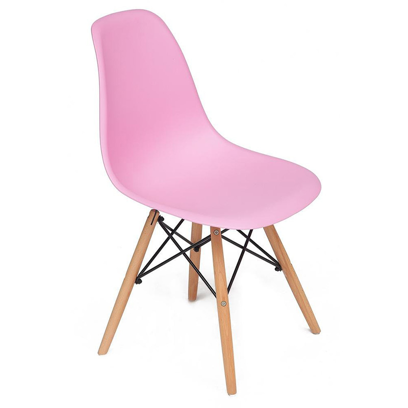 Стул DSW pink Розовый Древесина Стул DSW pink Розовый Древесина в Рязани | Loft Concept