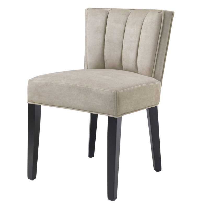 Стул Eichholtz Dining Chair Windhaven Greige Бежево-серый Черный Стул Eichholtz Dining Chair Windhaven Greige Бежево-серый Черный в Рязани | Loft Concept