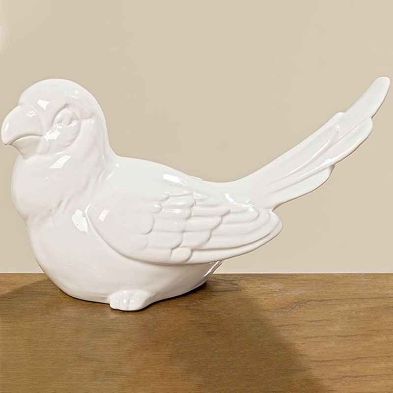 Статуэтка White Parrot Figurine Белый Статуэтка White Parrot Figurine Белый в Рязани | Loft Concept