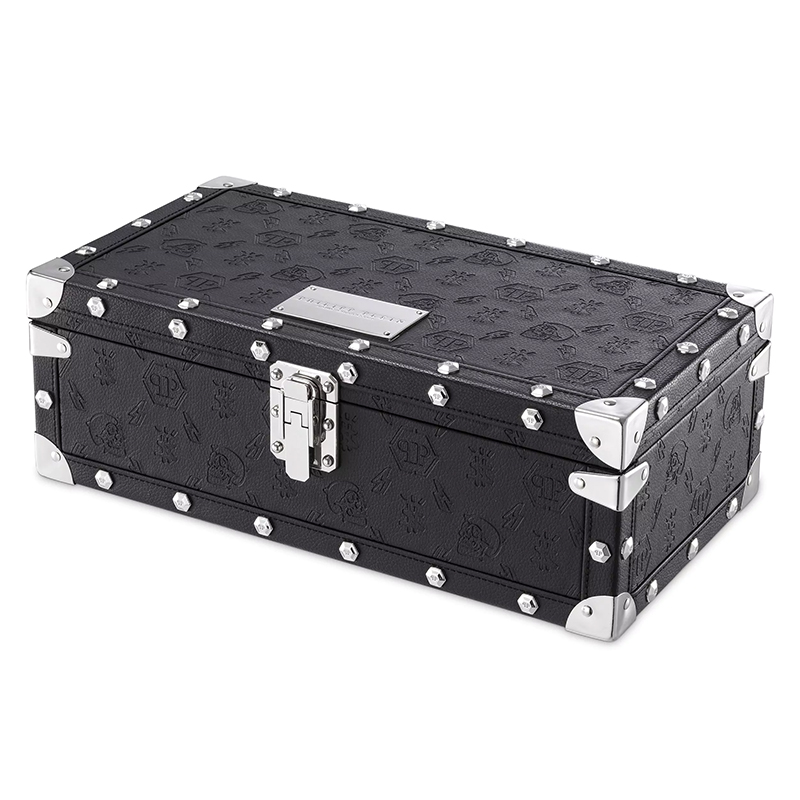 Шкатулка для часов Philipp Plein Watch Box No Limit Черный Серебряный Шкатулка для часов Philipp Plein Watch Box No Limit Черный Серебряный в Рязани | Loft Concept