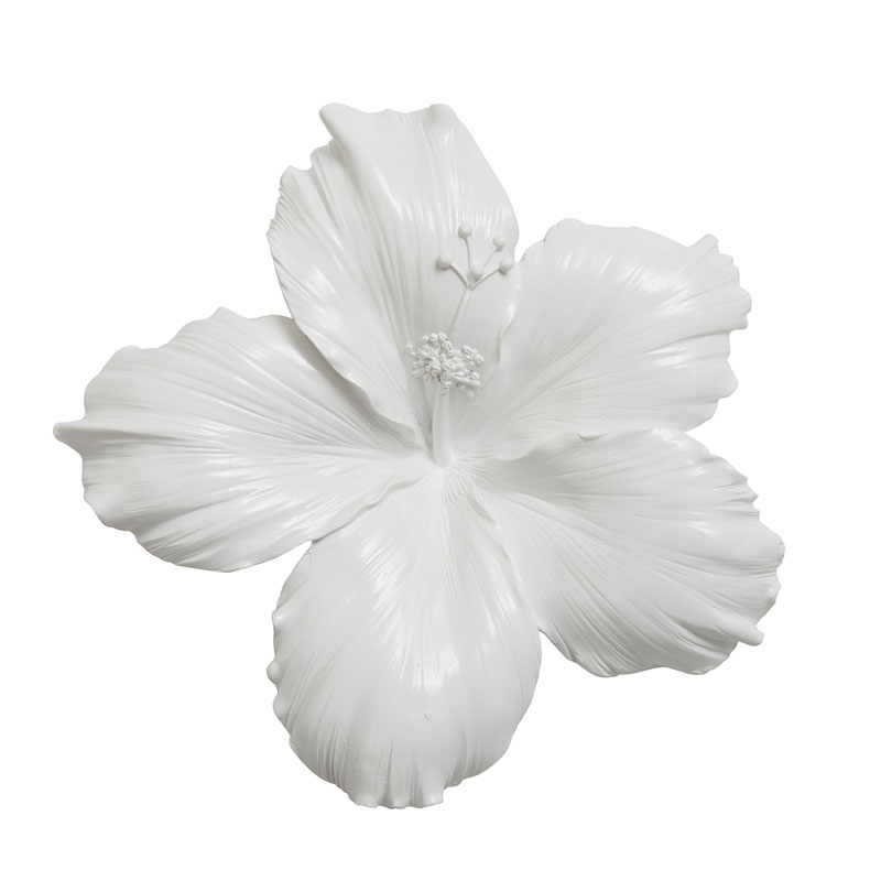 Аксессуар на стену Decor Flowers Hibiscus Белый Аксессуар на стену Decor Flowers Hibiscus Белый в Рязани | Loft Concept