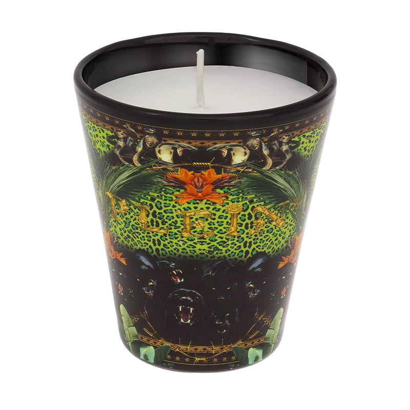 Свеча Philipp Plein Candle Jungle S Черный Мульти Свеча Philipp Plein Candle Jungle S Черный Мульти в Рязани | Loft Concept