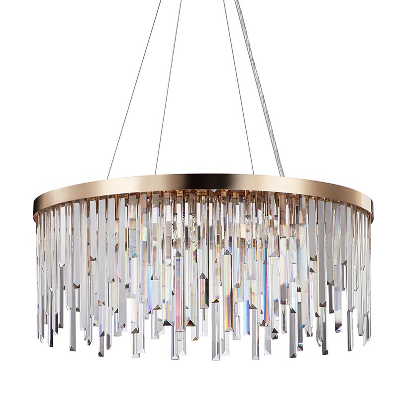 Люстра Bennett Chandelier gold матовое золото Прозрачный Люстра Bennett Chandelier gold матовое золото Прозрачный в Рязани | Loft Concept